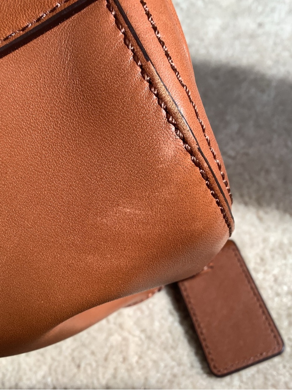 COACH Legacy Willis cognac bag.  Signs of use on leather, clean lining. - Picture 11 of 13
